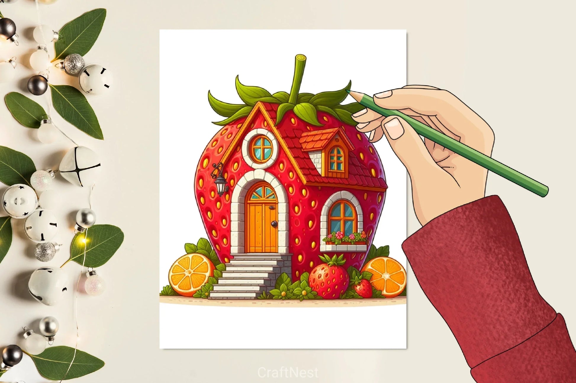 Fruit Houses Clipart Bundle - CraftNest - Digital Crafting and Art