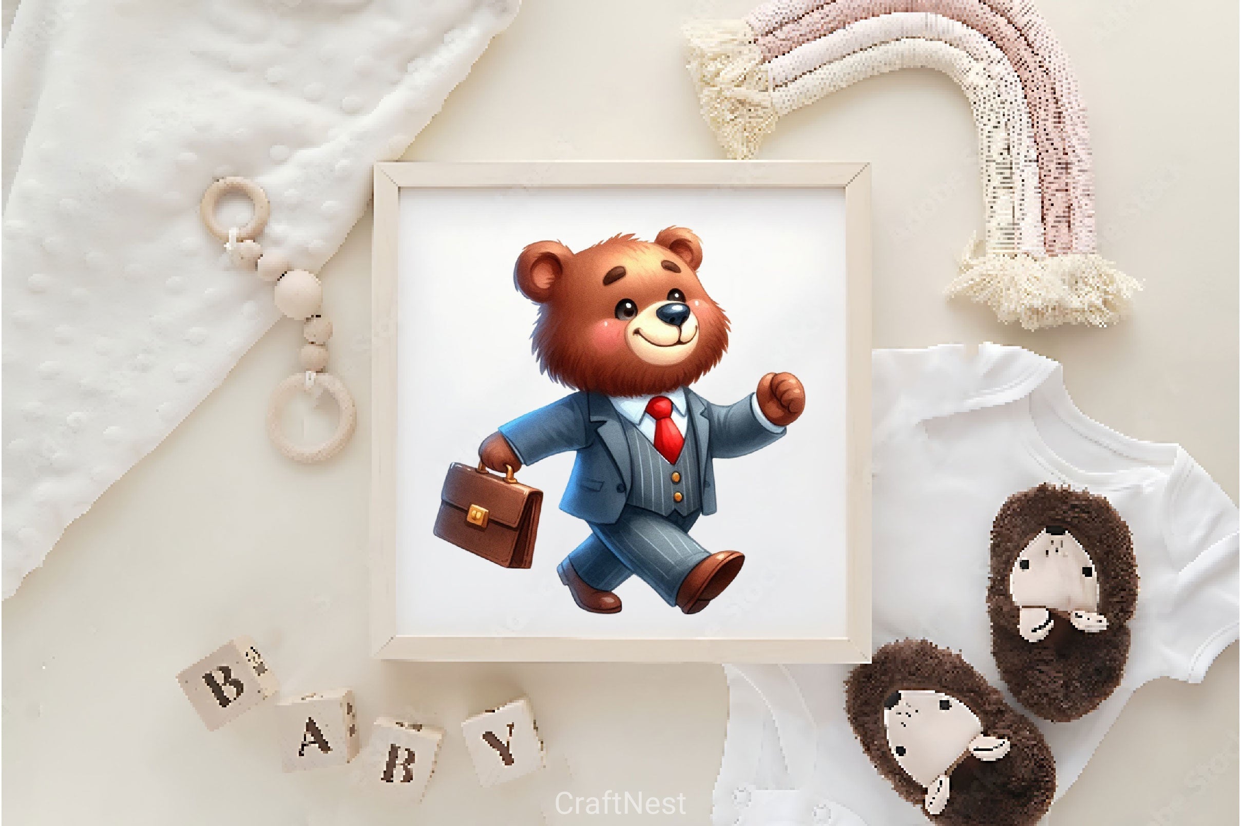 Cute Businessman Animals Clipart Bundle 2