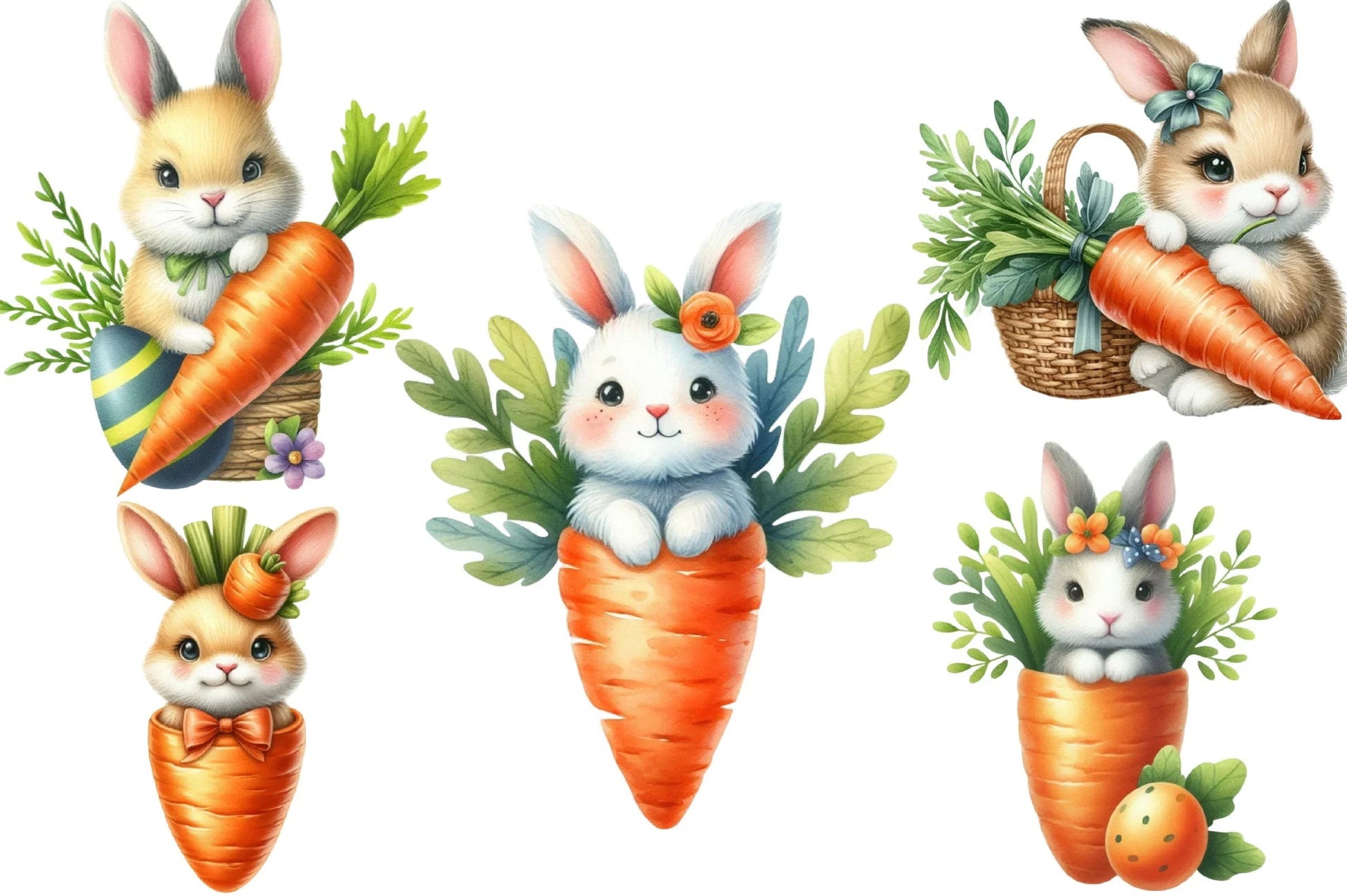 Easter Bunny Clipart Bundle 56 - CraftNest - Digital Crafting and Art