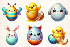 Easter Animal Egg Clipart Bundle - CraftNest - Digital Crafting and Art