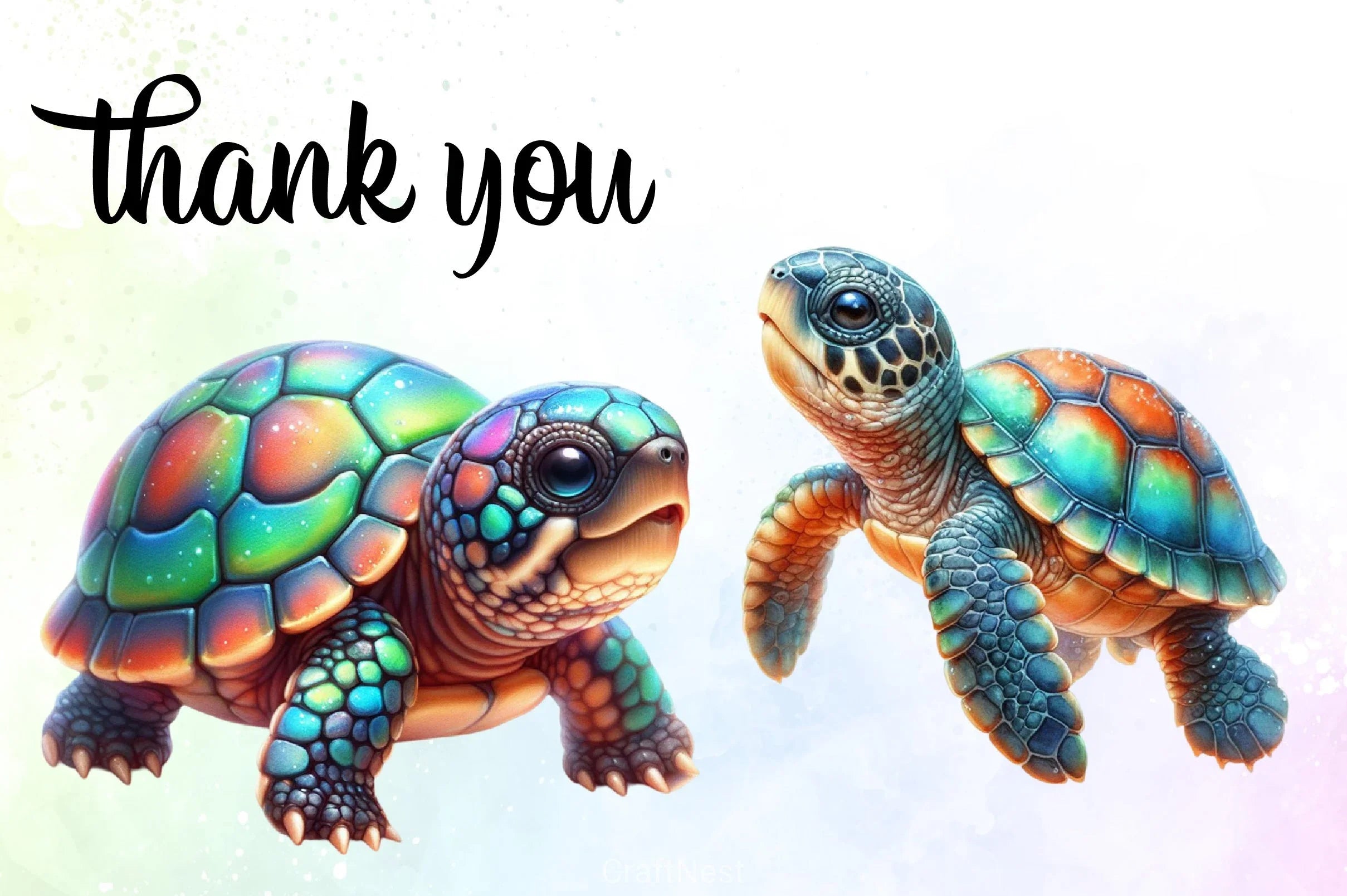 Sea Turtle Clipart Bundle - CraftNest - Digital Crafting and Art