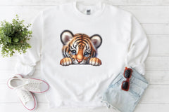 Cute Baby Tiger Clipart Bundle - CraftNest - Digital Crafting and Art