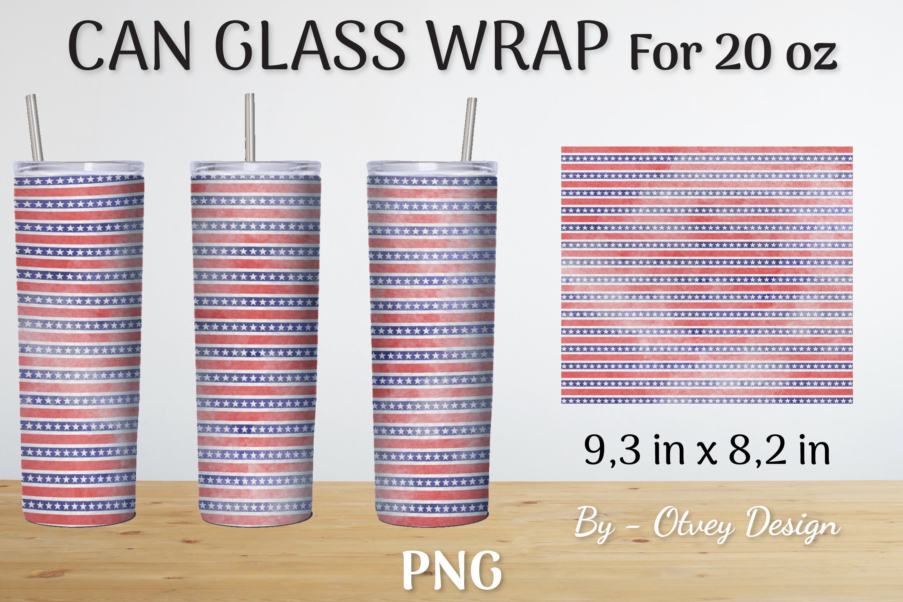 Patriotic 20 oz Tumbler Wraps SVG Bundle