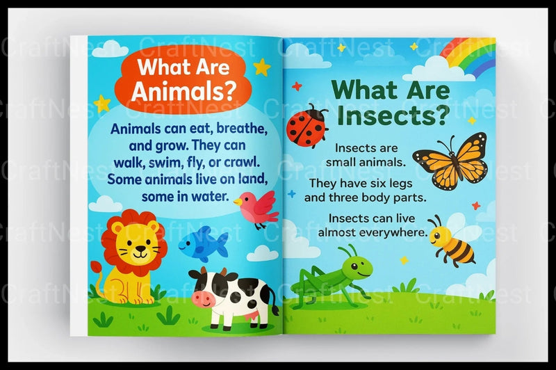 My First Insect Learning Book for Kids - CraftNest - Digital Crafting and Art