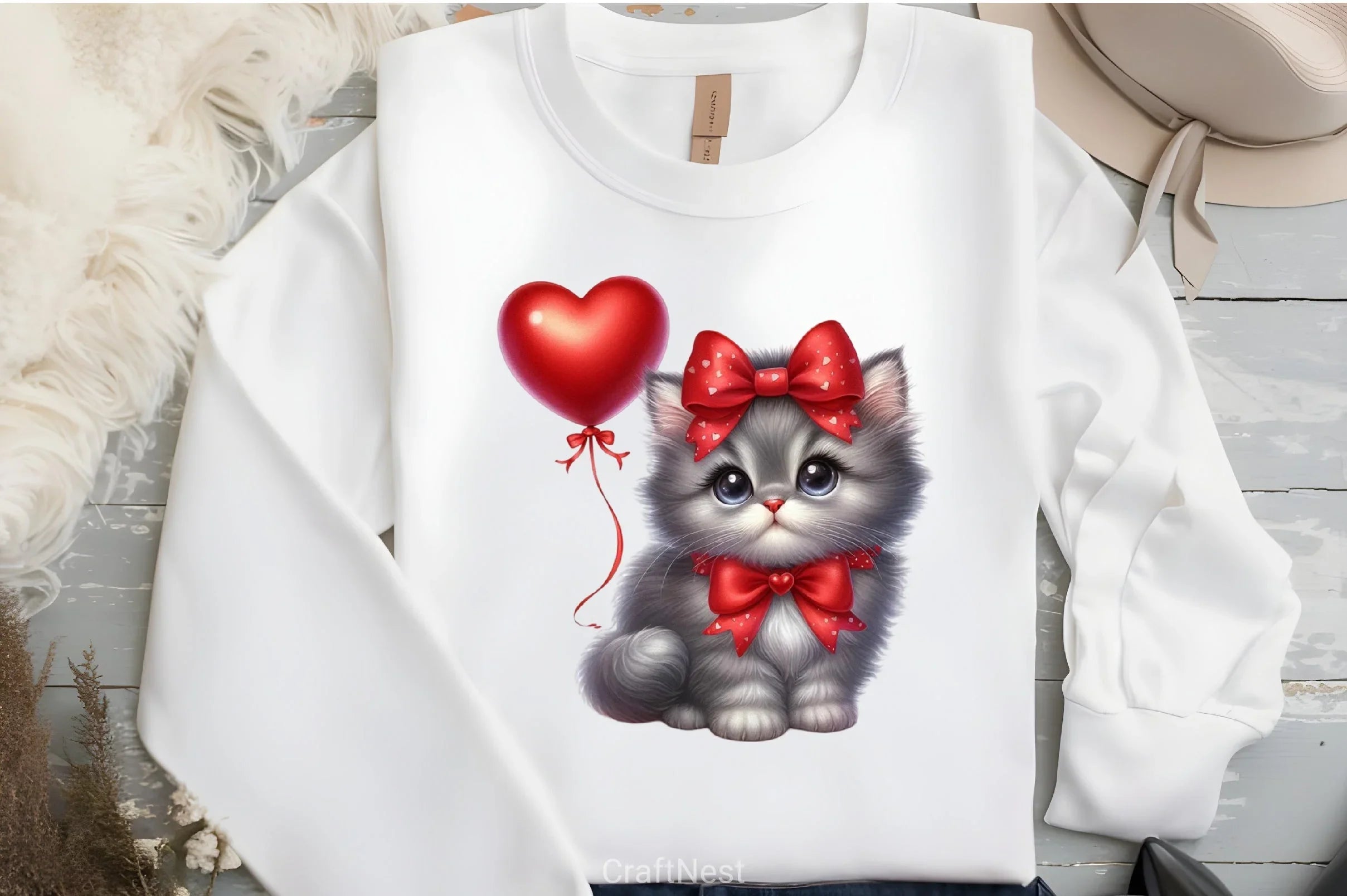 Valentine Cats Clipart Bundle - CraftNest - Digital Crafting and Art