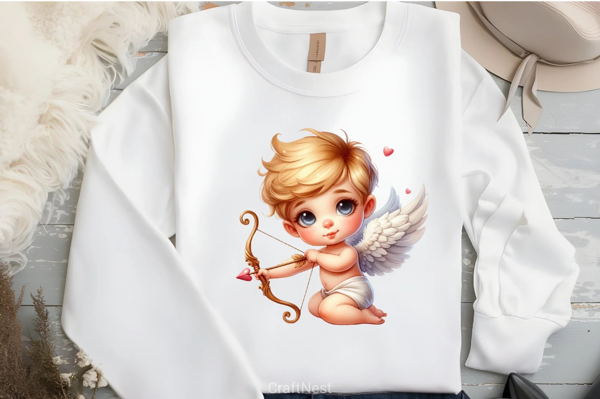 Valentine Cupid Clipart Bundle 1 - CraftNest - Digital Crafting and Art