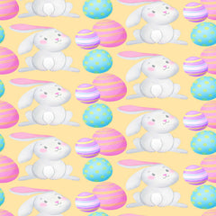 Watercolor Easter Seamless Digital Paper - CraftNest - Digital Crafting and Art