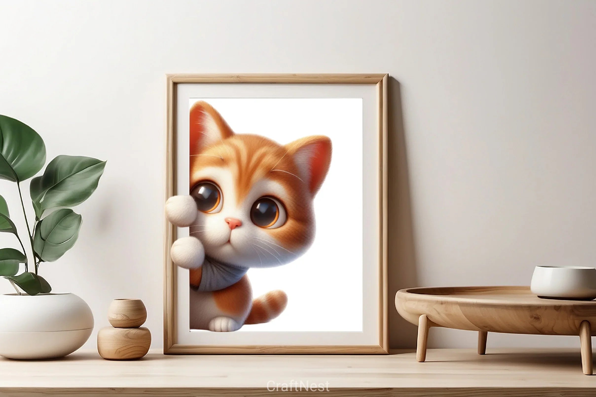 Cute Cat Peeking Clipart Bundle - CraftNest - Digital Crafting and Art