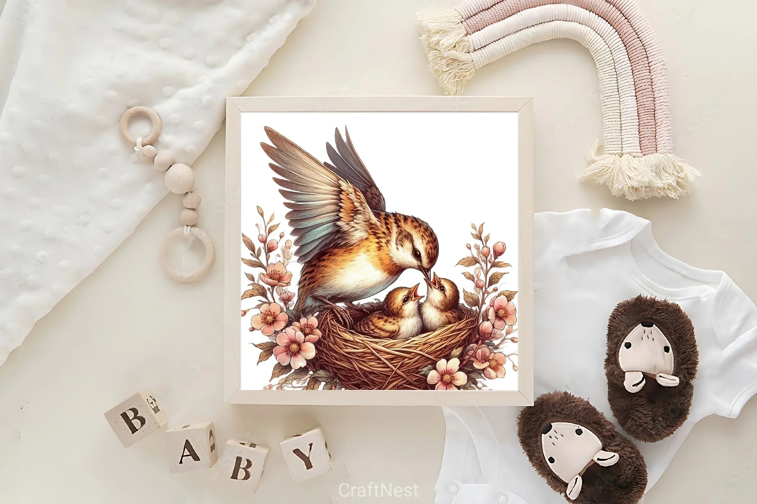Bird Nest Clipart Bundle - CraftNest - Digital Crafting and Art