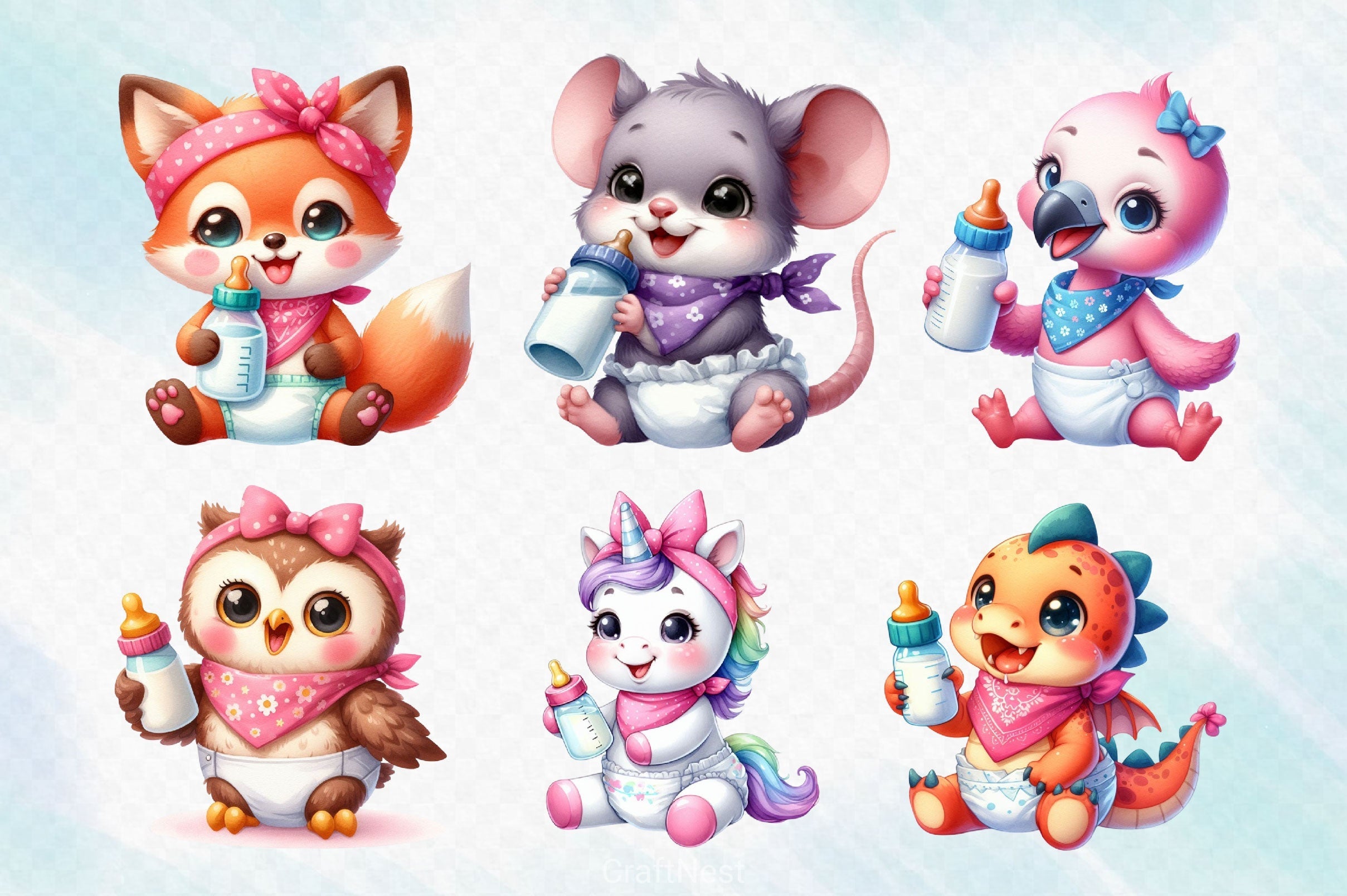 Baby Animal Clipart Bundle