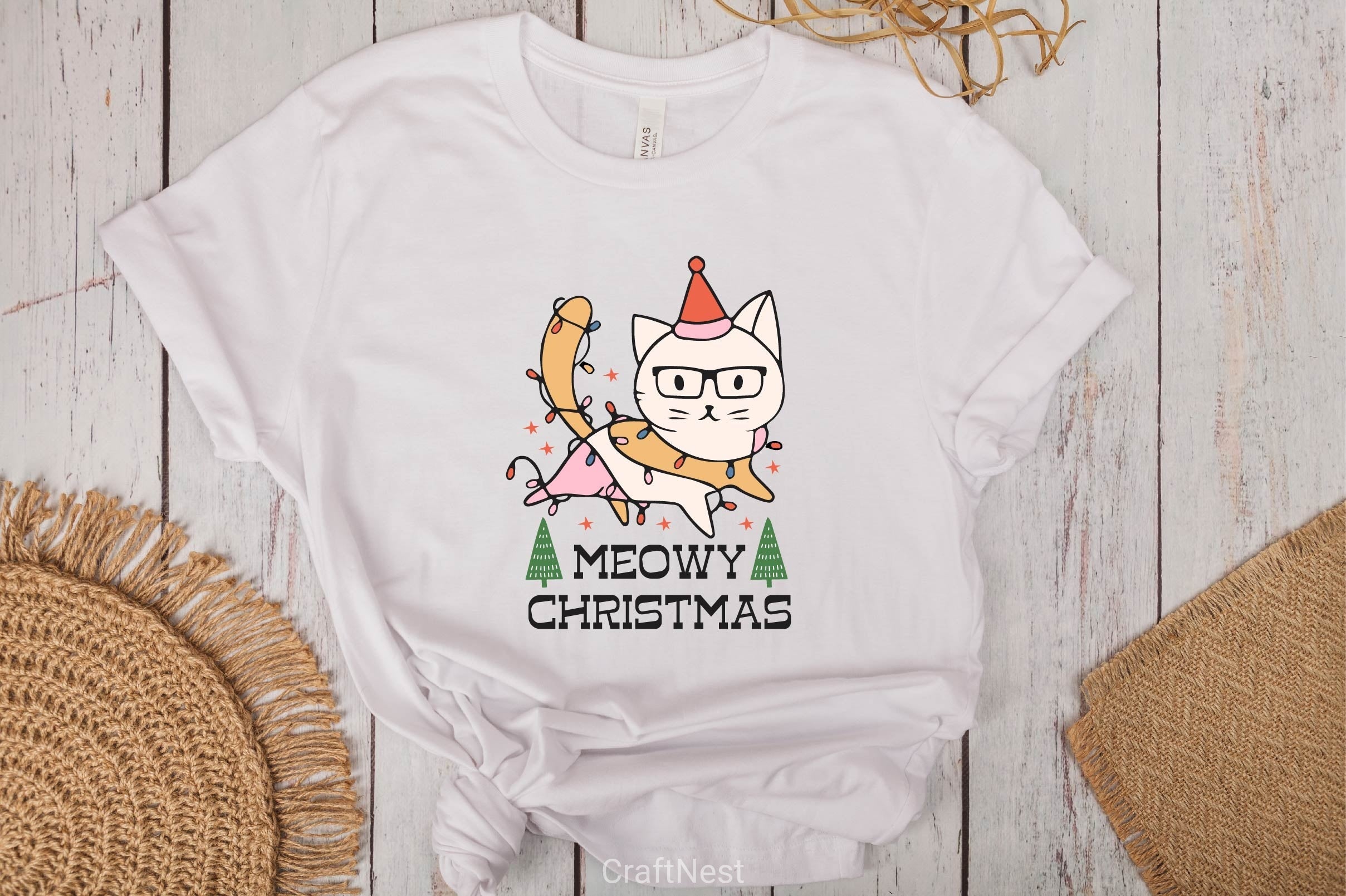 Meowy Christmas Clipart Bundle