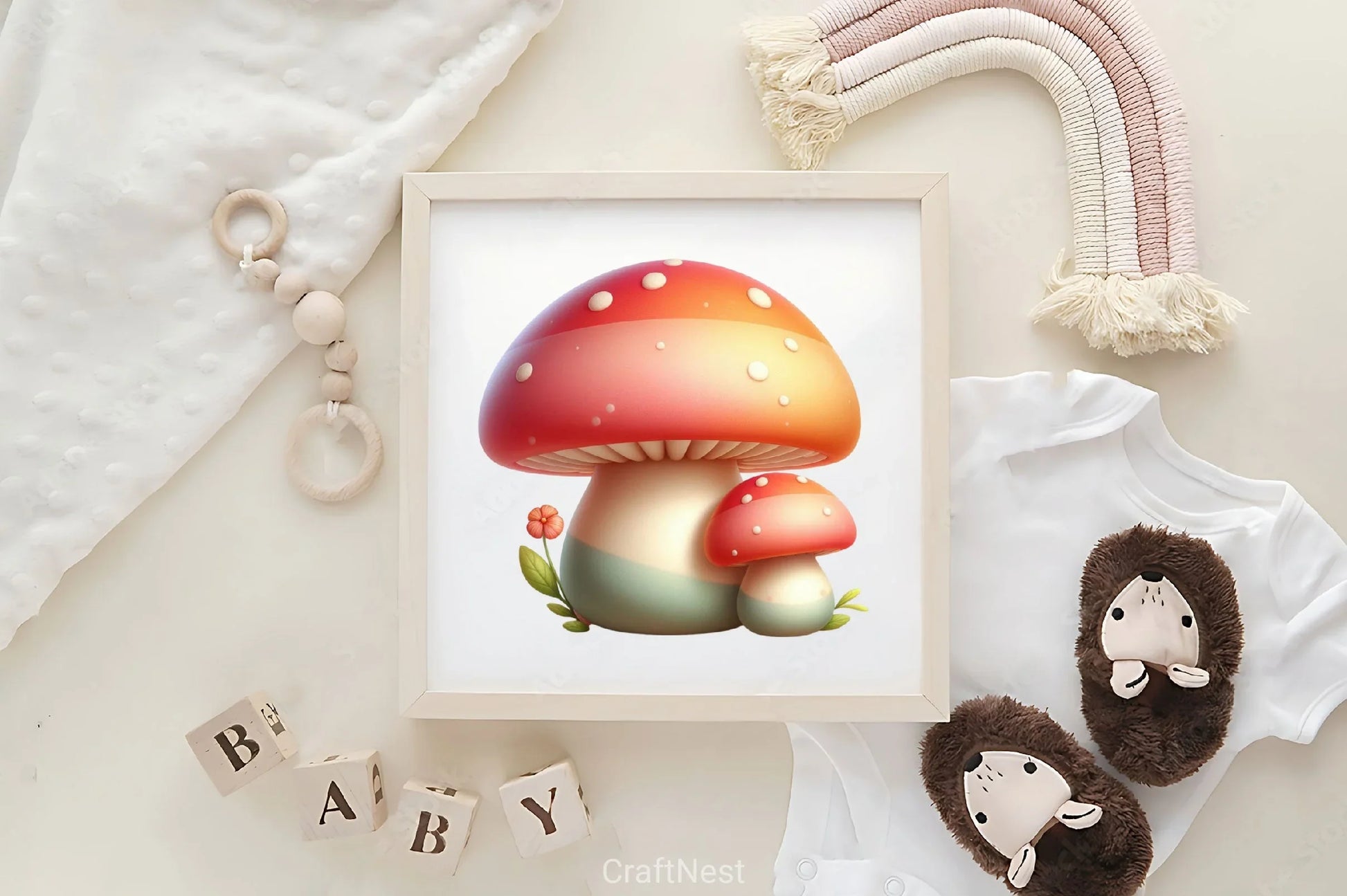Lovely Mushrooms Clipart Bundle - CraftNest - Digital Crafting and Art