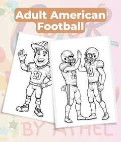 Football Season Coloring Books Bundle - CraftNest - Digital Crafting and Art