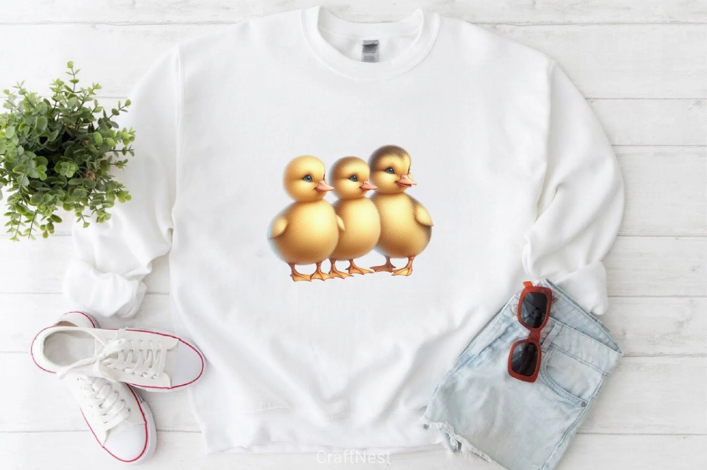 Three Ducklings Clipart Bundle - CraftNest - Digital Crafting and Art