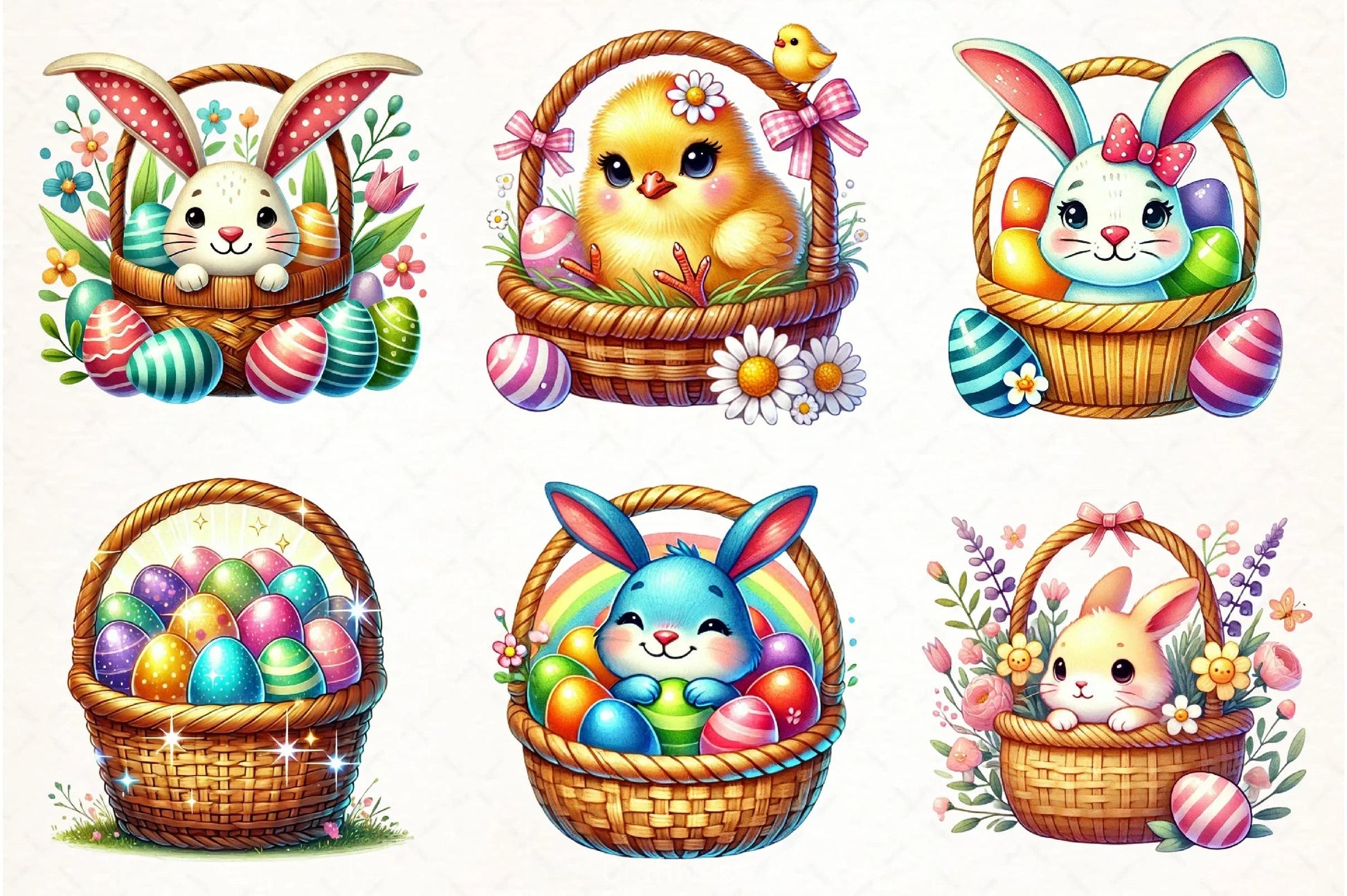 Easter Basket Clipart Bundle - CraftNest - Digital Crafting and Art