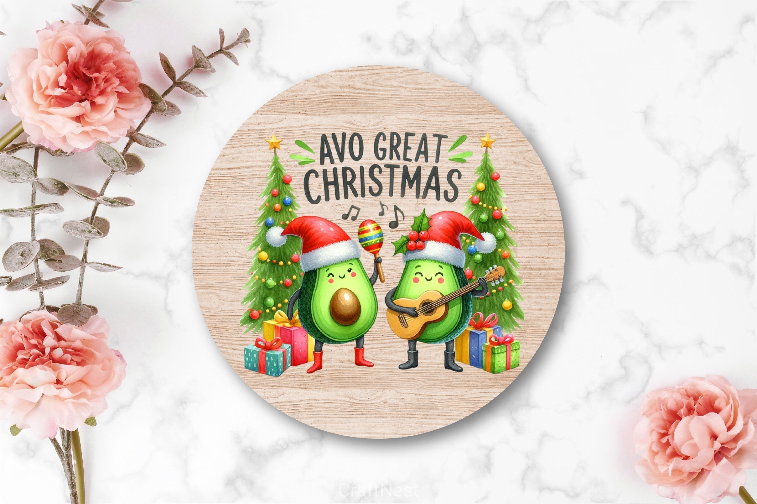 Avo Great Christmas Merry Christmas Clipart Bundle