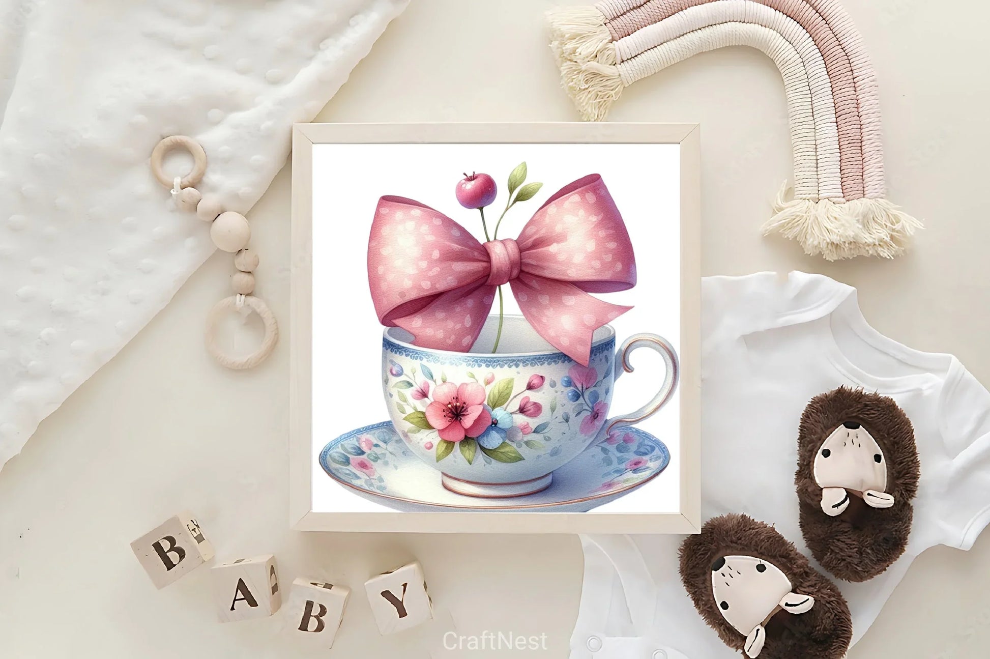 Teacup Bow Clipart Bundle - CraftNest - Digital Crafting and Art