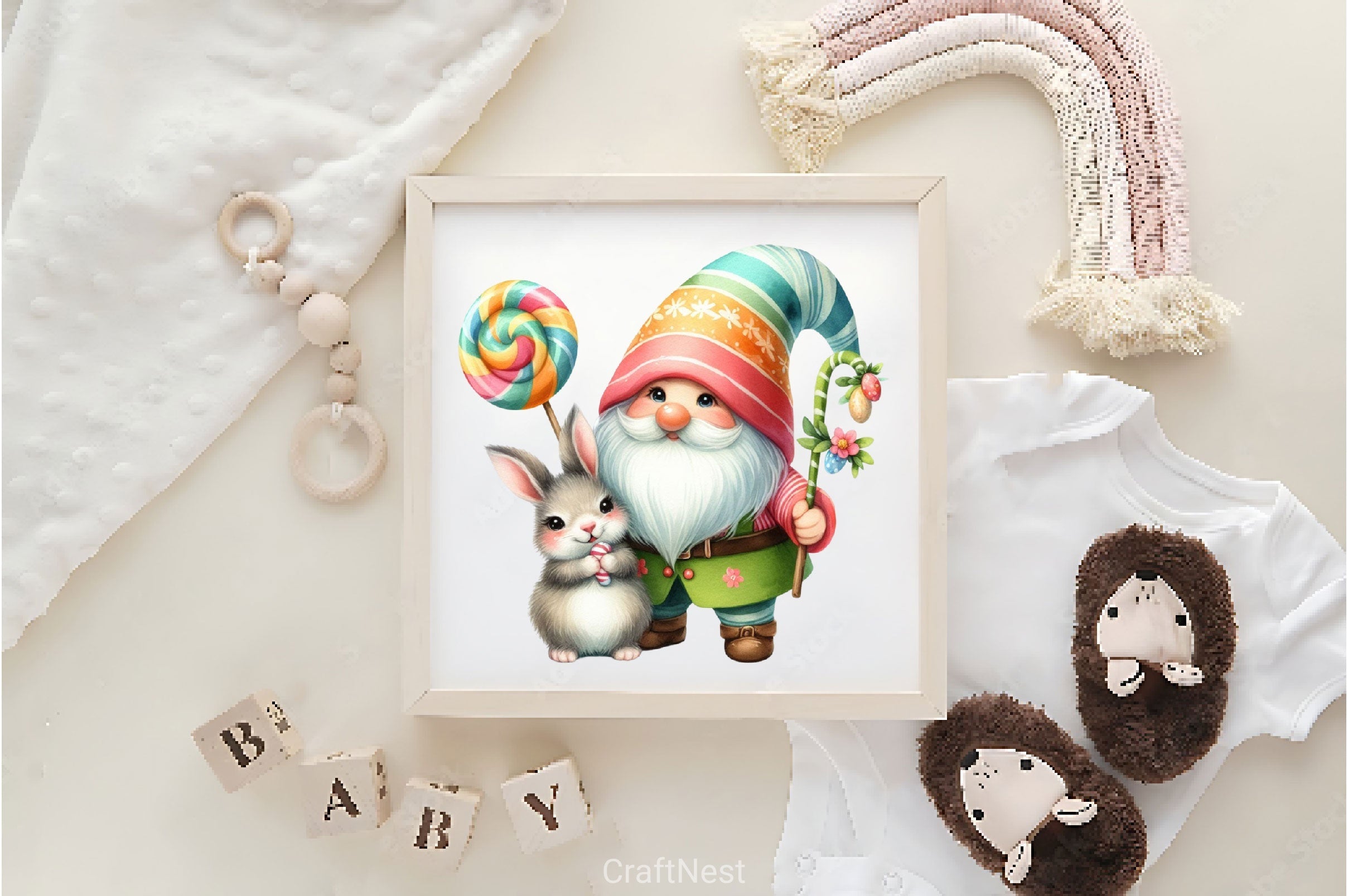 Easter Gnome Clipart Bundle 11