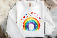 Valentine's Day Rainbow Clipart Bundle - CraftNest - Digital Crafting and Art