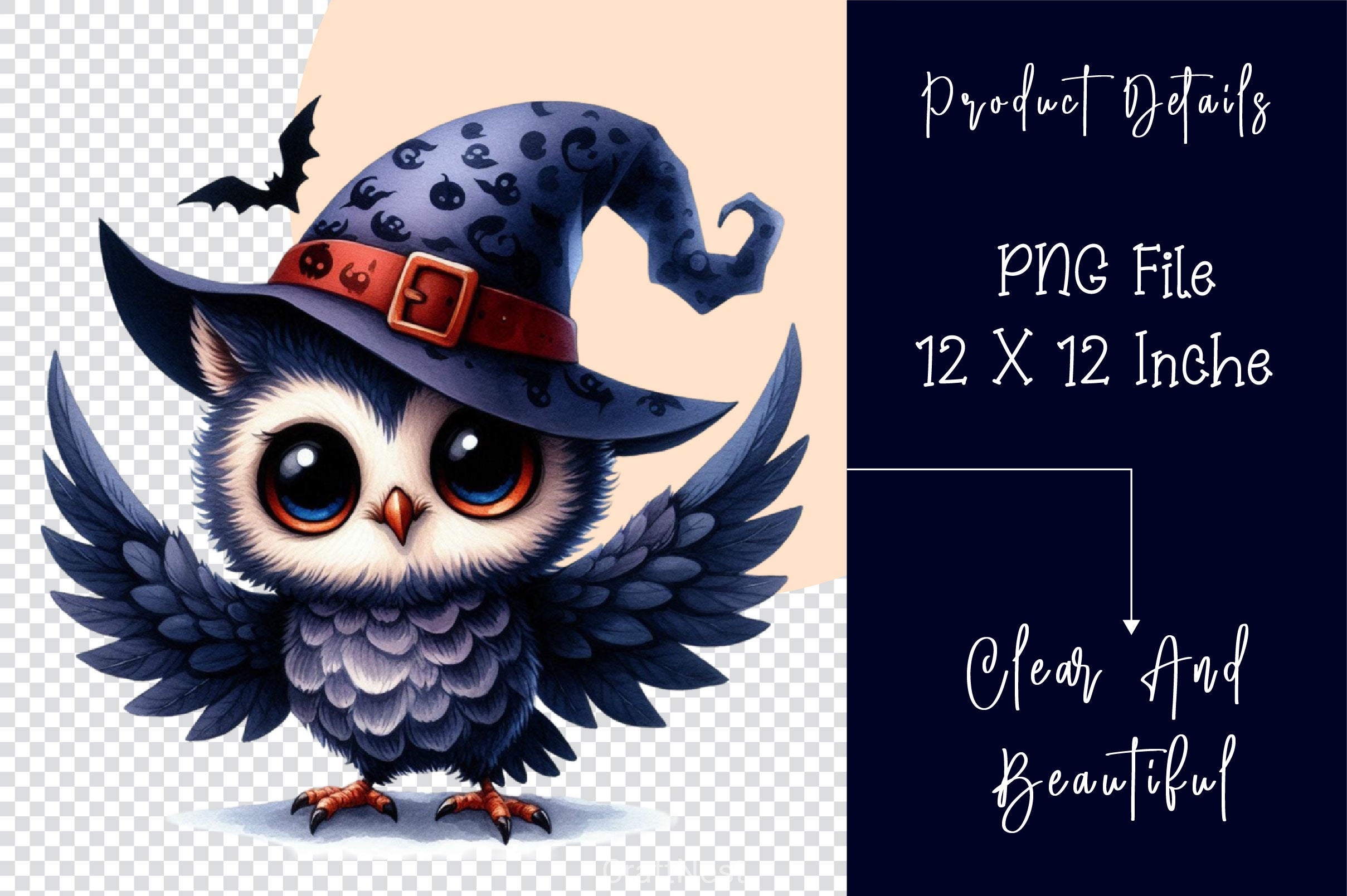 Cute Owl Halloween Scary Owl Clipart Bundle