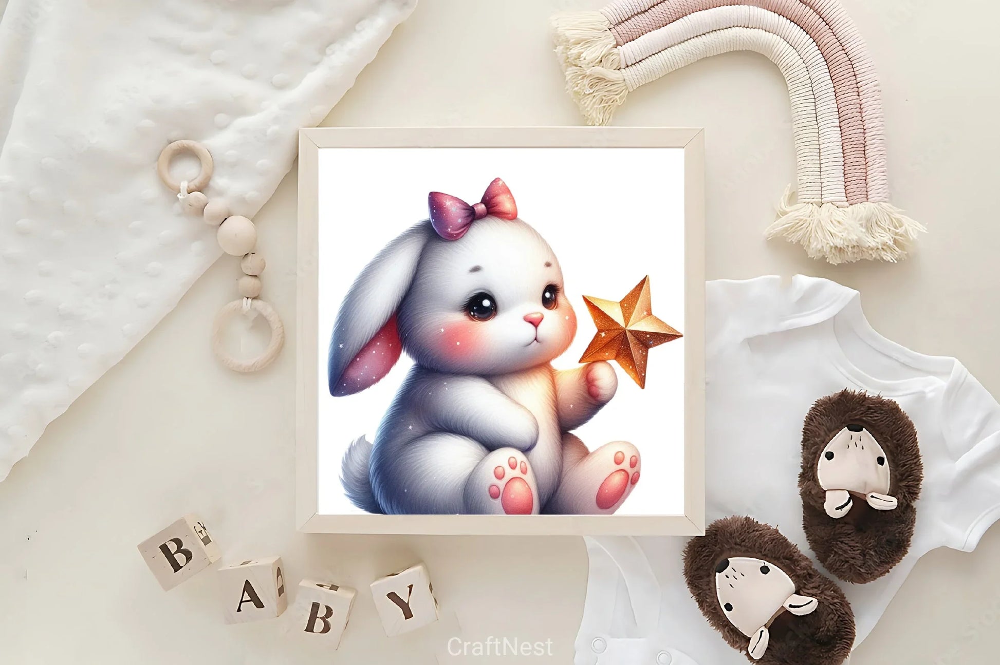 Bunny Star Clipart Bundle - CraftNest - Digital Crafting and Art