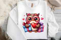 Valentine Owl Clipart Bundle 3 - CraftNest - Digital Crafting and Art