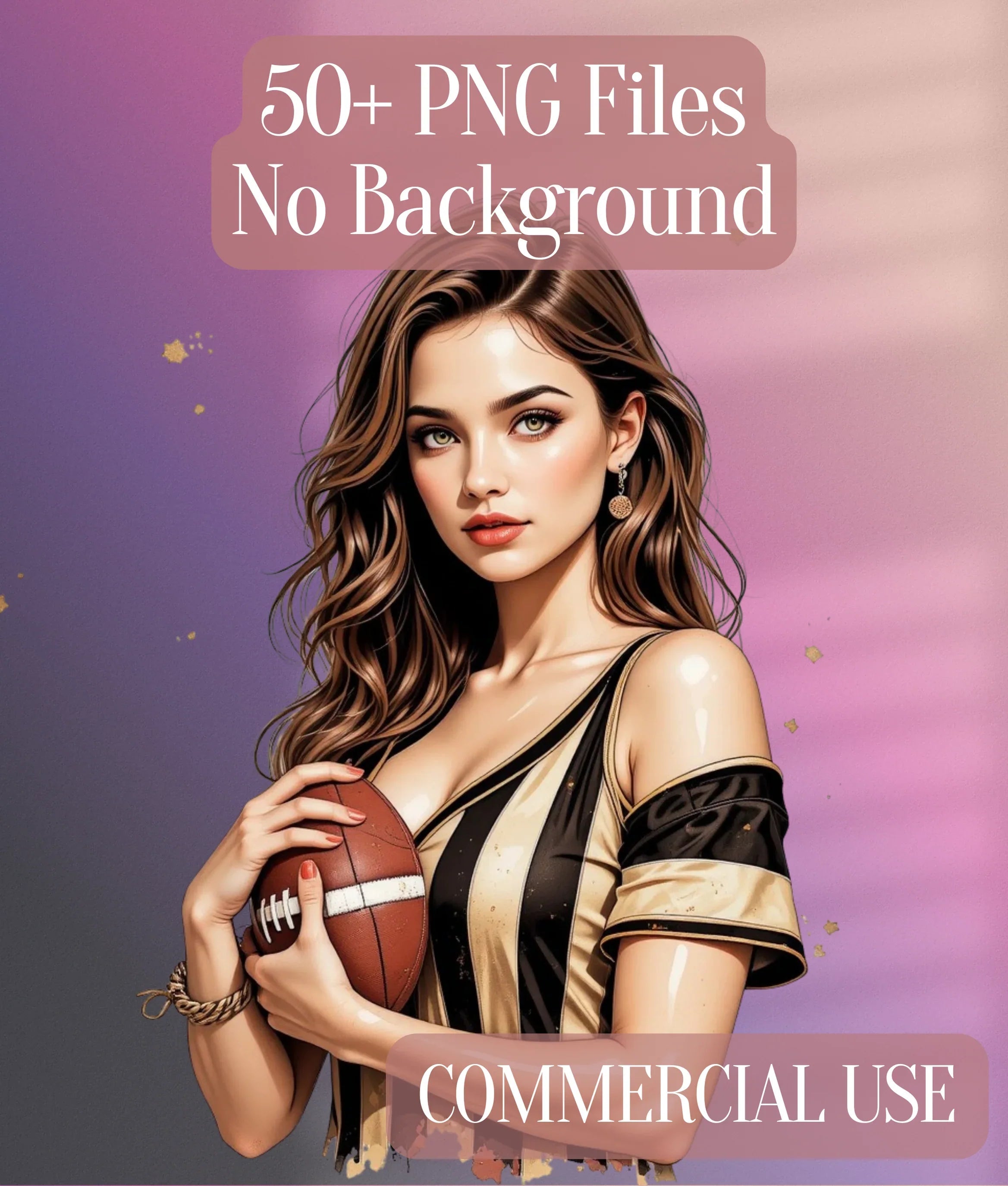 Vintage Football Portrait Clipart Bundle - CraftNest - Digital Crafting and Art