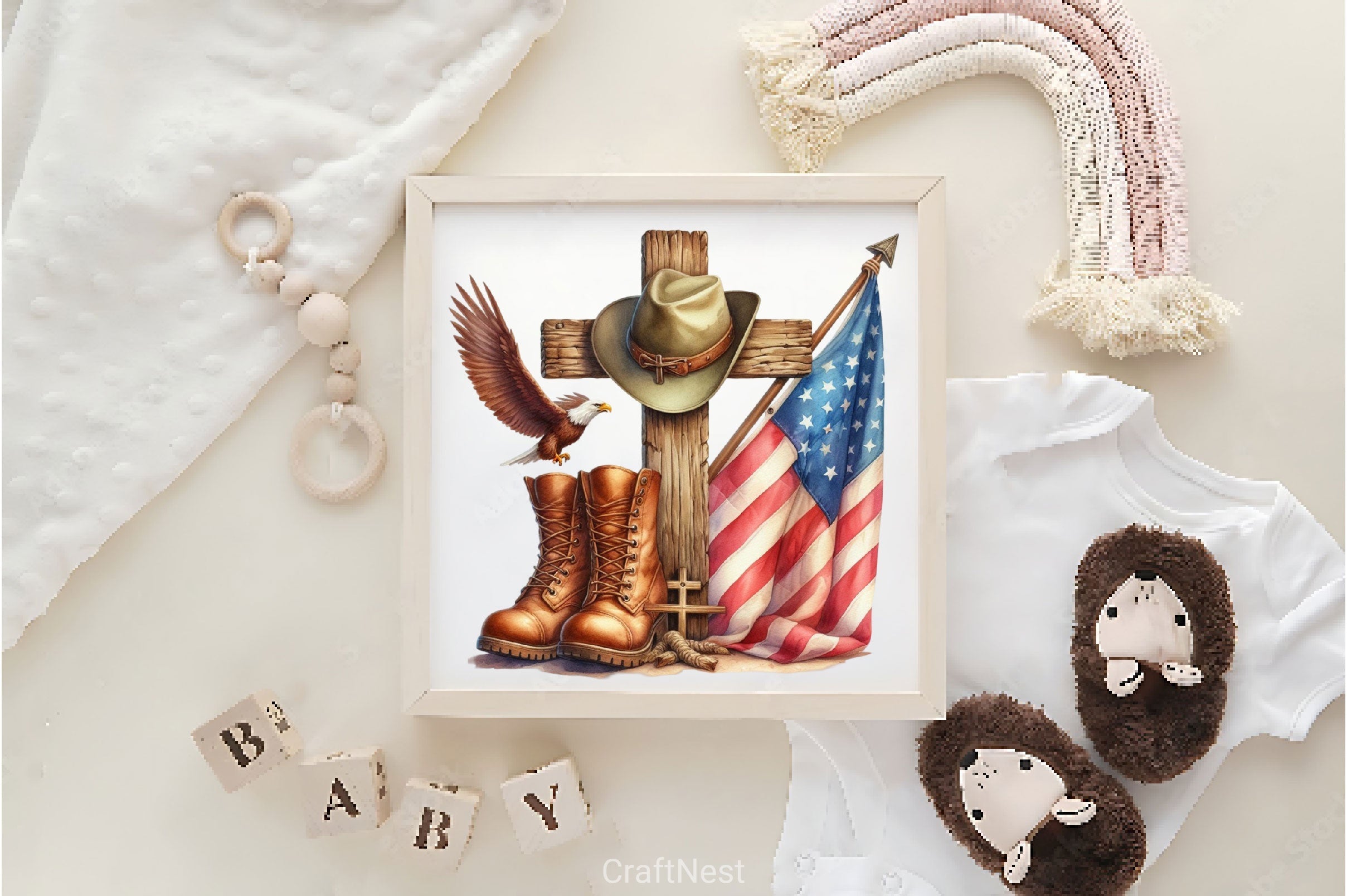 Memorial Day Cross Clipart Bundle 4