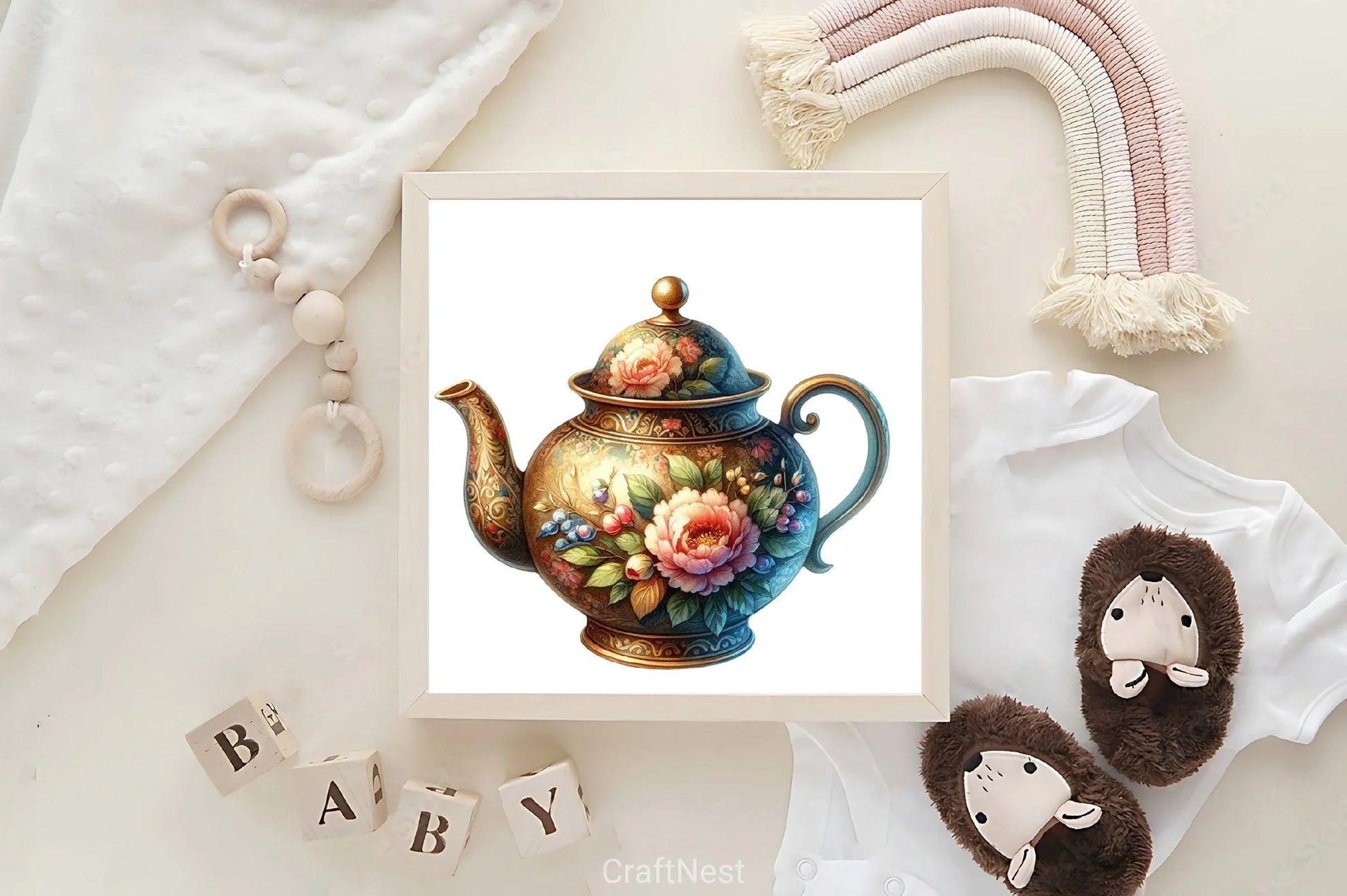 Vintage Teapot Clipart Bundle - CraftNest - Digital Crafting and Art