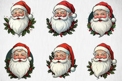 Santa Claus Clipart Bundle 9 - CraftNest - Digital Crafting and Art