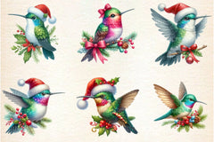 Christmas Hummingbird Clipart Bundle - CraftNest - Digital Crafting and Art