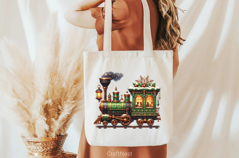 Christmas Train Clipart Bundle 6 - CraftNest - Digital Crafting and Art