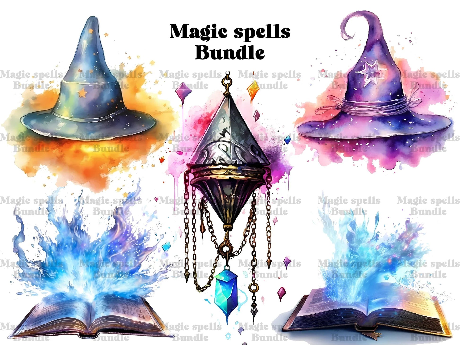 Magic Spells Clipart - CraftNest