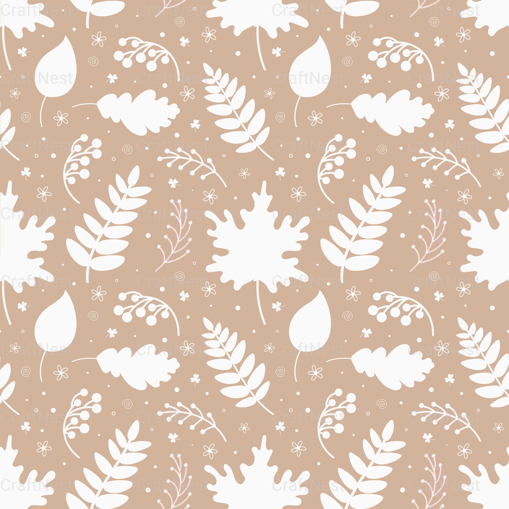 Fall Seamless Digital Paper - CraftNest - Digital Crafting and Art