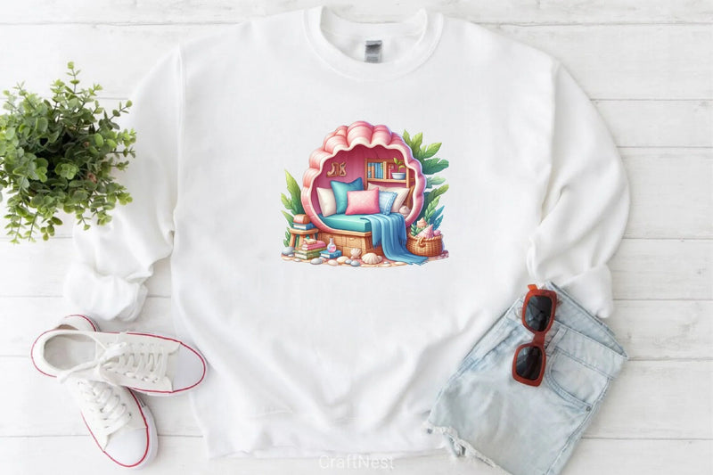 Cozy Seashell Clipart Bundle - CraftNest - Digital Crafting and Art