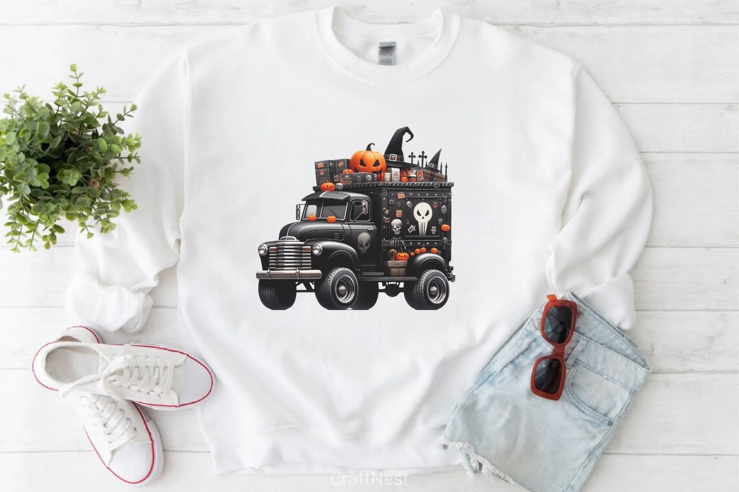 Halloween Truck Clipart Bundle - CraftNest - Digital Crafting and Art