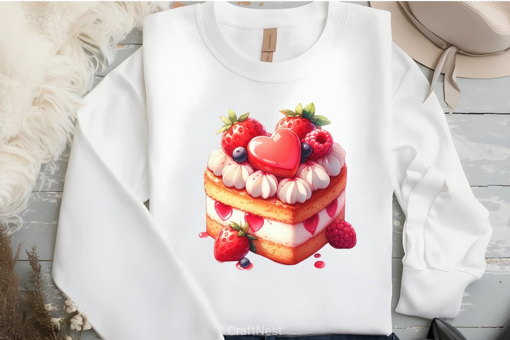 Heart Cake Valentine Clipart Bundle - CraftNest - Digital Crafting and Art