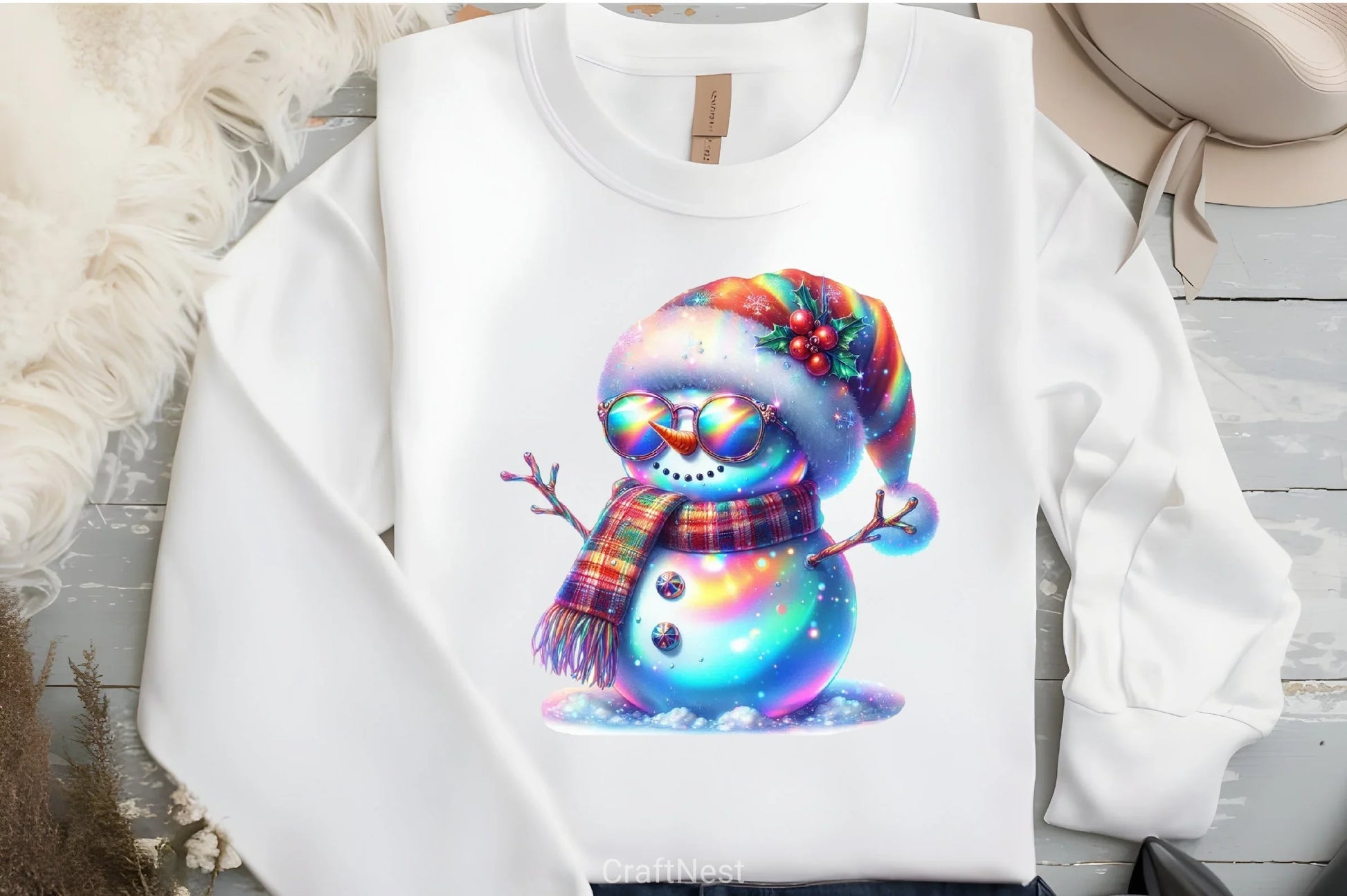 Holographic Christmas Clipart Bundle - CraftNest - Digital Crafting and Art