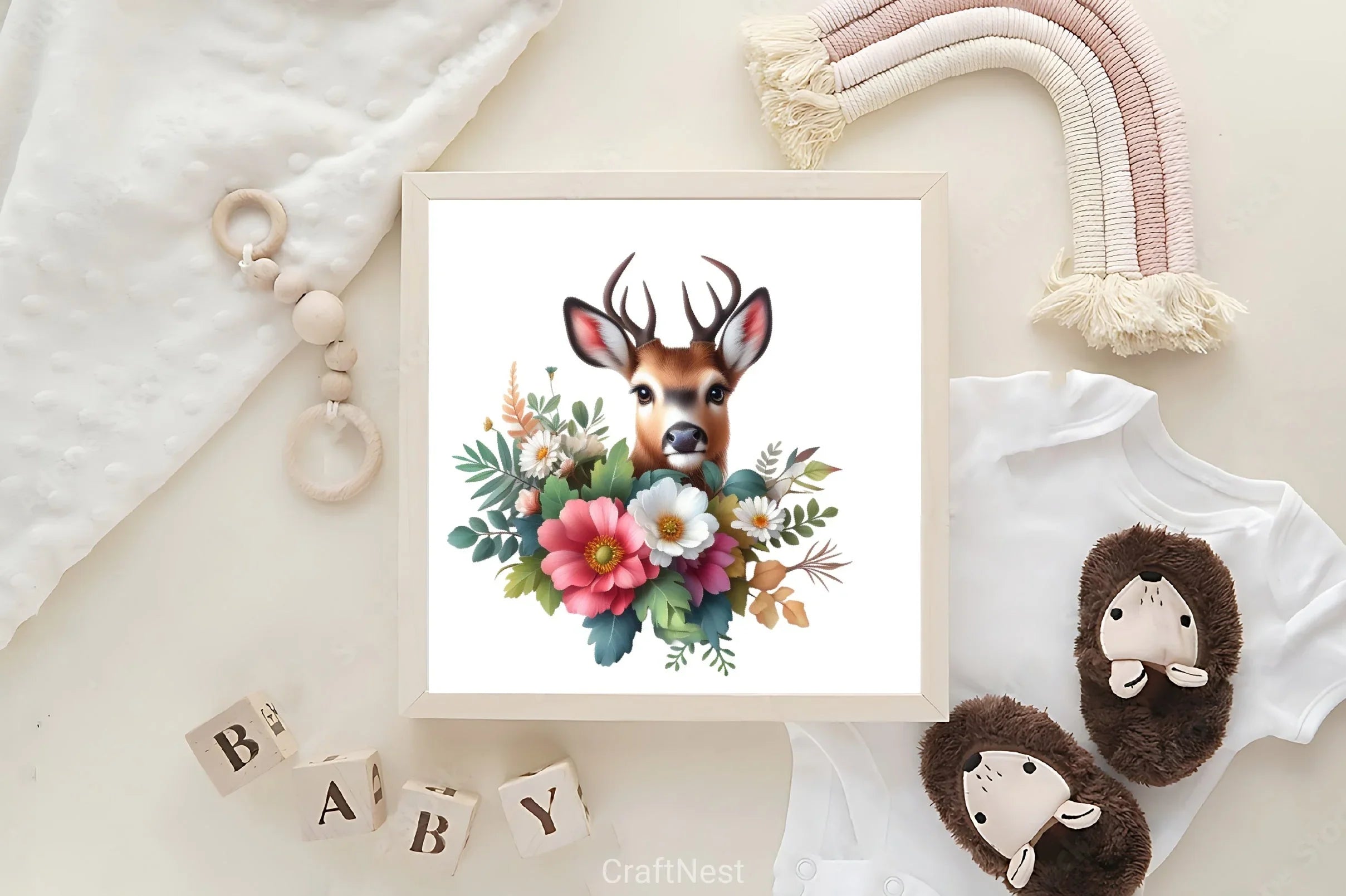 Cute Deer Clipart Bundle - CraftNest - Digital Crafting and Art