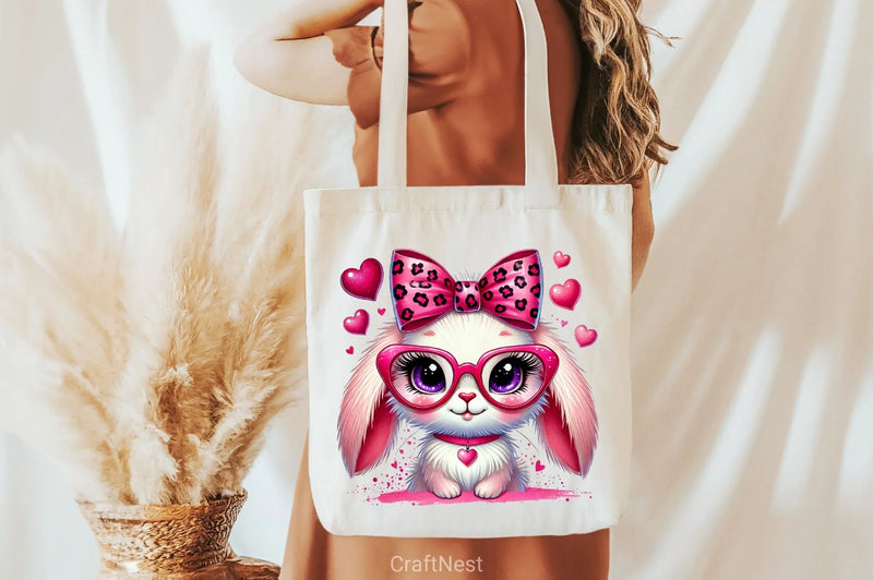 Valentine Bunny Clipart Bundle 4 - CraftNest - Digital Crafting and Art