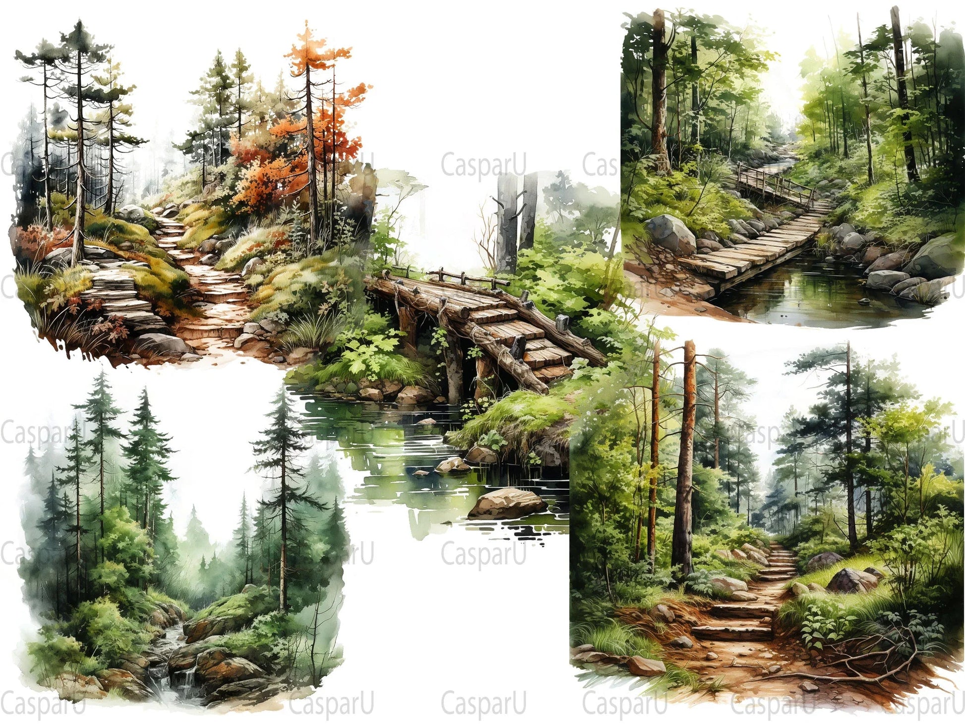 Nature Walks Clipart - CraftNest