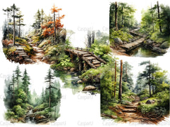 Nature Walks Clipart - CraftNest