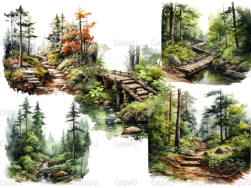 Nature Walks Clipart - CraftNest