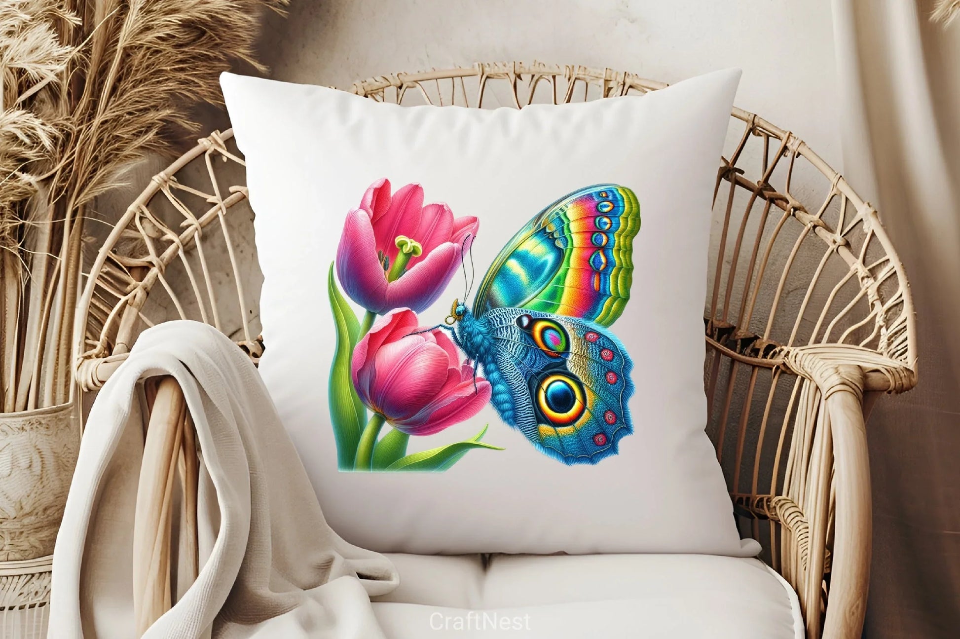 Spring Flower & Butterfly Clipart Bundle - CraftNest - Digital Crafting and Art