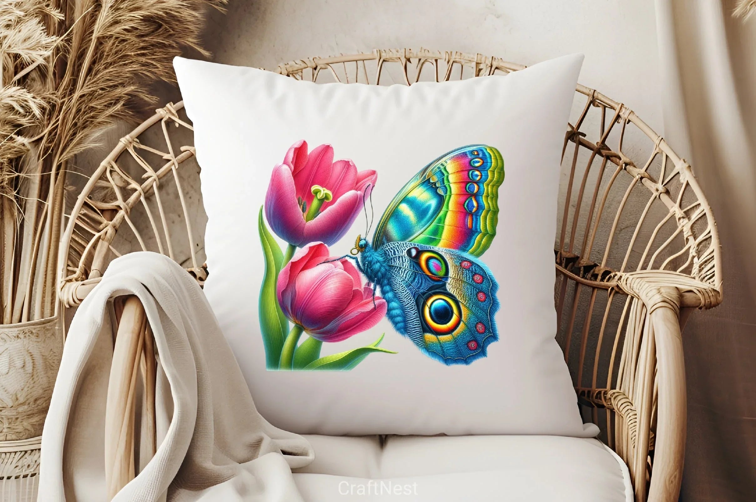 Spring Flower & Butterfly Clipart Bundle - CraftNest - Digital Crafting and Art