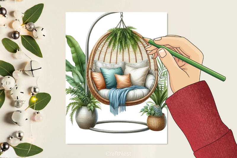 Hanging Chair Clipart Bundle - CraftNest - Digital Crafting and Art