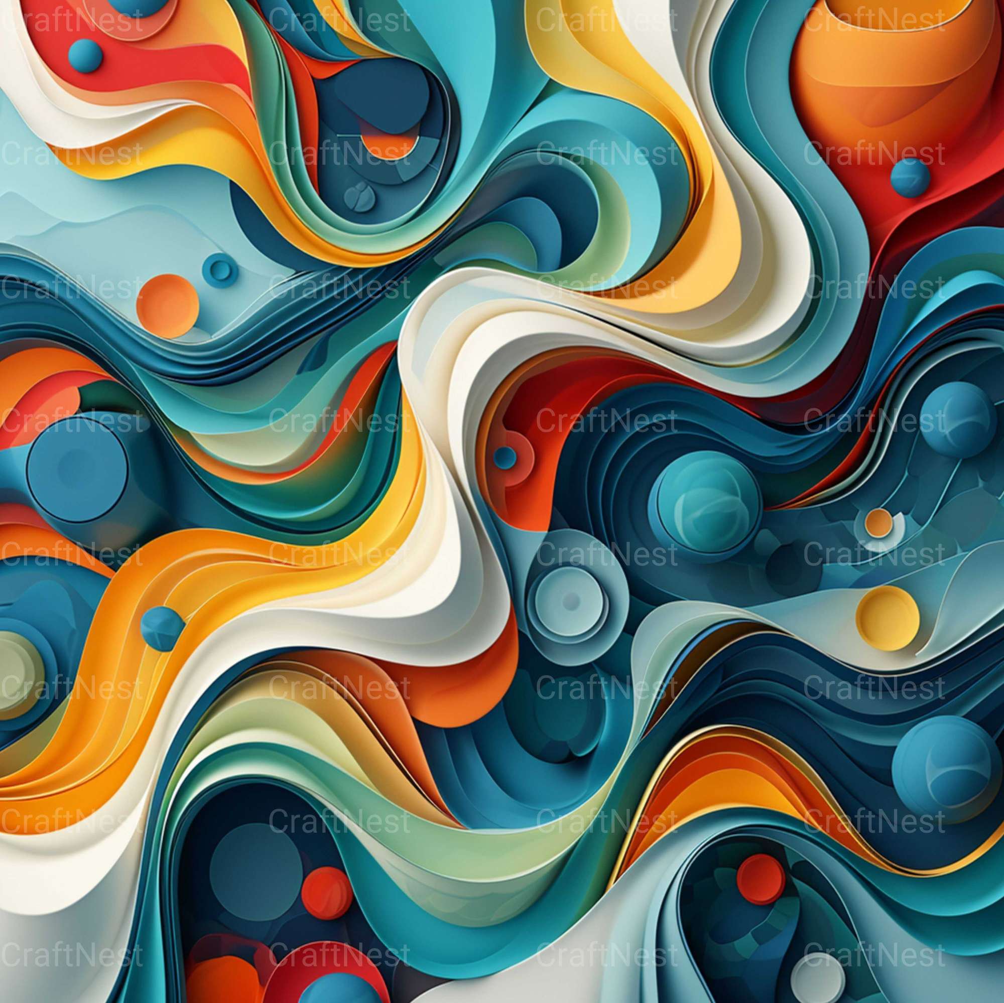 Geometric Flow Textures - CraftNest - Digital Crafting and Art