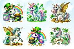 St Patrick's Day Unicorns Clipart Bundle 2 - CraftNest - Digital Crafting and Art