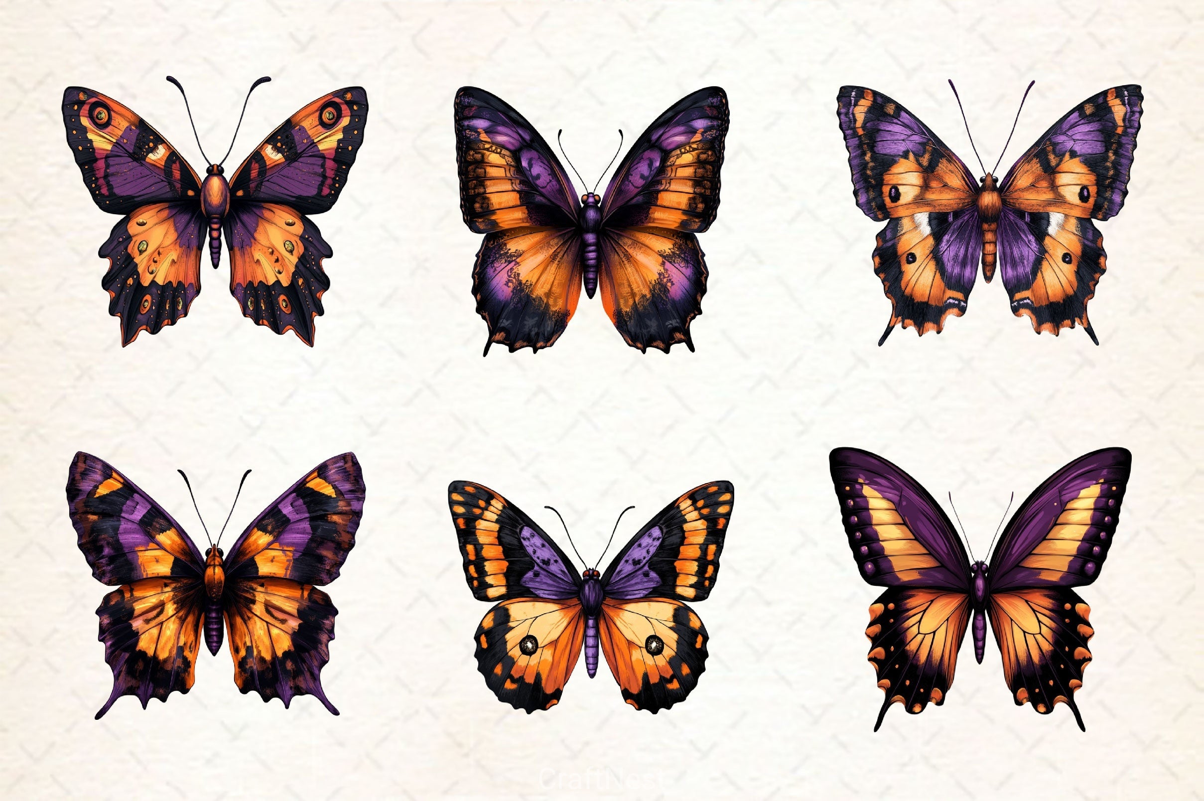 Butterfly Butterflies Clipart Bundle