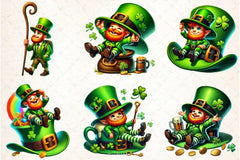 St Patrick's Leprechauns Clipart Bundle - CraftNest - Digital Crafting and Art